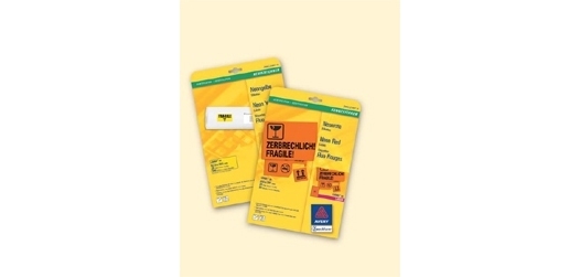 Badges autocollants, 63,5 x 29,6 mm, blanc