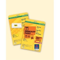Etiquette pour badge, 63,5 x 29,6 mm, blanc