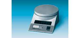 Pese-lettres maul tronic s solaire portee 5kg diam.      plateau 128mm coloris blanc