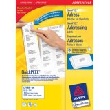 Etiquette d'adresse, 63,5 x 38,1 mm, blanc