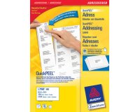 Etiquette d'adresse, 63,5 x 38,1 mm, blanc