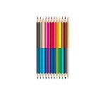 Crayon couleur maped color pep's duo 2 en 1 mine tendre résistante coloris lumineux 1 crayon or/argent étui carton 12u