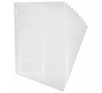 Pochettes pour cartes de visite, A4, pour 10 cartes