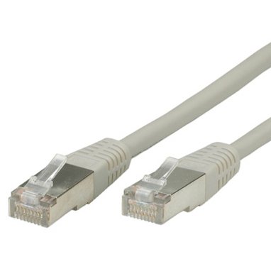VALUE S/FTP (PiMF) Patch Cord, Cat.6, grey 1 m
