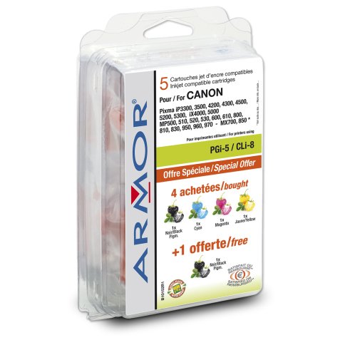 Pack 4+1 canon (1 x pgi5 free) b10152r1