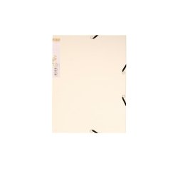 Chemise 3 rabats exacompta forever a4 carte recyclee     380gr fermeture elastique     coloris sable