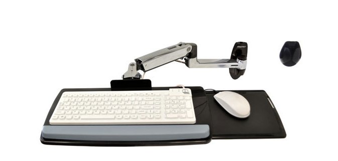Ergotron LX Wall Mount Keyboard Arm Argent