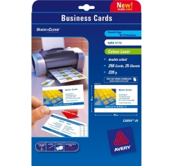 Avery Quick&Clean 85 x 54 mm (x25) business card 250 pc(s)