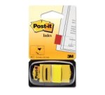 Marque-pages post-it standard index 25x44mm 50f coloris jaune