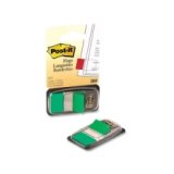 Marque-pages post-it standard index 25x44mm 50f coloris vert