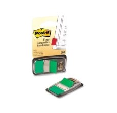 Marque-pages post-it standard index 25x44mm 50f coloris vert