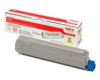 43487709 OKI C8600 Toner YellowLOW  6000Pages