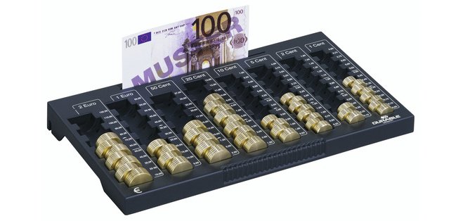 Casier à monnaie EUROBOARD L, (L)324 x (P)190 x (H)