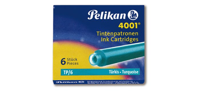 Cartouches d'encre 4001 TP/6, turquoise