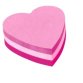 Bloc repositionnable 225 feuilles forme coeur 2007H