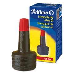 Inchiostro 4k per cuscinetti - senza olio - 28 ml - rosso - Pelikan