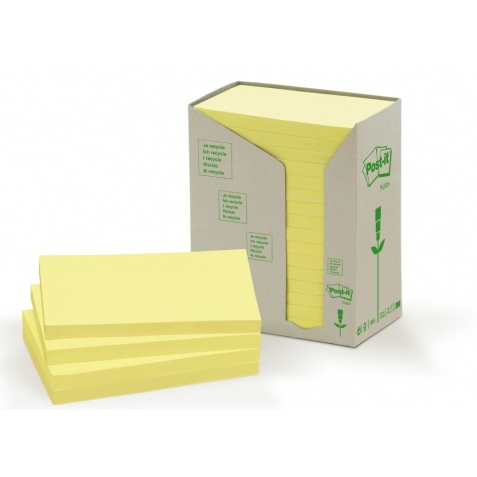 Tour 16 blocs 100f 76X127mm 100% recyclé. Coloris Jaune