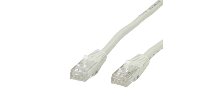 VALUE UTP Patch Cord Cat.5e, grey 1 m