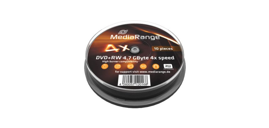 MediaRange MR451 DVD vierge 4,7 Go DVD+RW 10 pièce(s)