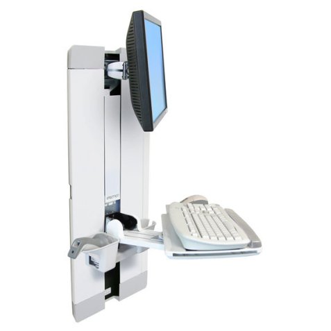 Ergotron StyleView Vertical Lift, Patient Room 61 cm (24") Mur Blanc