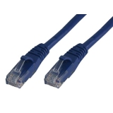 MCL RJ45 CAT6 A U/UTP 5m câble de réseau Bleu Cat6a