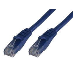 MCL RJ45 CAT6 A U/UTP 5m câble de réseau Bleu Cat6a
