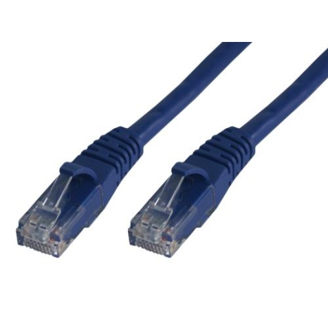MCL RJ45 CAT6 A U/UTP 5m câble de réseau Bleu Cat6a