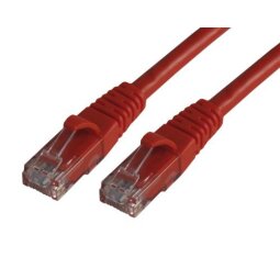 MCL RJ45 CAT6 A U/UTP 5m câble de réseau Rouge Cat6a