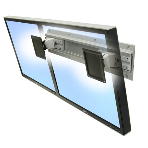 Ergotron Neo-Flex Dual Monitor Wall Mount 61 cm (24") Parete Argento