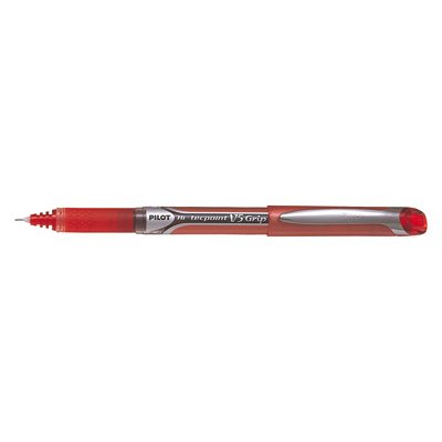 Stylo roller grip pointe aiguille 0,5 mm Rouge V5 grip