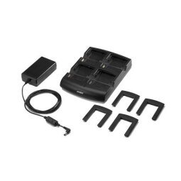 Zebra 4-Slot Cradle Kit PDA Negro Corriente alterna Interior