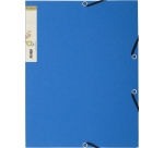Chemise 3 rabats exacompta forever a4 carte recyclee     380gr fermeture elastique     coloris bleu france