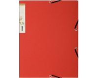 Chemise 3 rabats à élastique carte recyclée 380g/m2 Forever - A4 - Rouge
