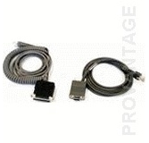 Datalogic CAB-408 RS-232 Pwr Coil 9-Pin Fem cable de serie DB-9