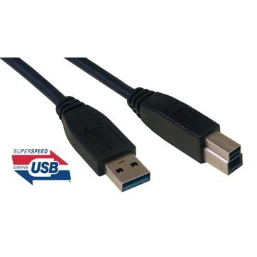 MCL MC923AB-1M/N câble USB USB A USB B Noir