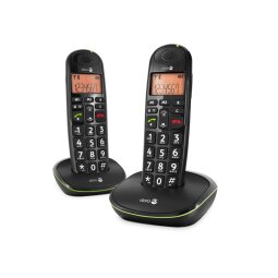 Doro PhoneEasy 100w duo Téléphone DECT Identification de l'appelant Noir
