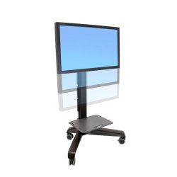 Ergotron Neo-Flex Mobile MediaCenter UHD Nero Pannello piatto Carrello multimediale