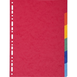 Jeu d'intercalaires 6 positions en carte lustrée 3/10e format A4 225g