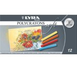 Pastels tendres lyra secs soft forme carree 10mm 6 cm   12 unites coloris assortis