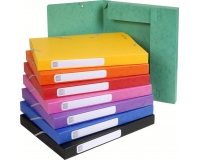 Boite de classement Cartobox Dos 25mm Carte lustrée - A4 - Couleurs assorties
