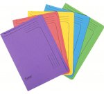 Forever Slip Files 290gsm 22x31cm Assorted Pack of 5 - Assorted colours
