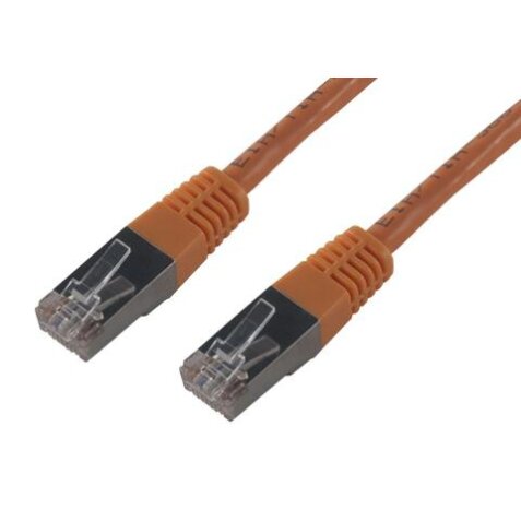 MCL FCC6BM-0.5M/O câble de réseau Orange 0,5 m Cat6
