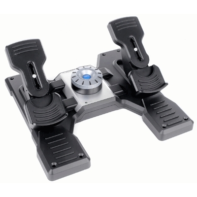 Logitech G Flight Rudder Pedals Negro, Plata USB 2.0 Simulador de Vuelo Analógico/Digital PC