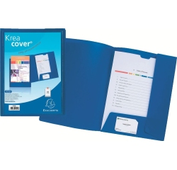 Chemise à 2 rabats personnalisable Kreacover® 24 x 32 cm couleur