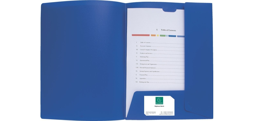 Chemise à 2 rabats personnalisable Kreacover® 24 x 32 cm couleur