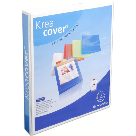 Classeur personnalisable Kreacover, A4 Maxi, blanc