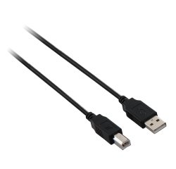 V7 Cable USB negro con conector USB 2.0 A macho a USB 2.0 B macho 2m 6.6ft