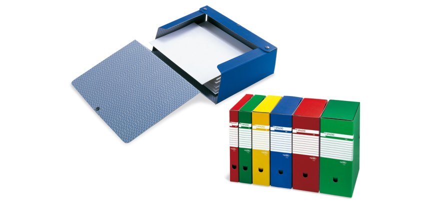 SEI Rota Spazio box file Blue PVC
