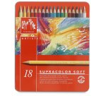 Crayons de couleur SUPRACOLOR, étui métal de 18