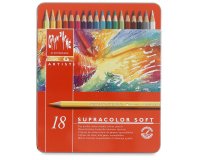 Crayons de couleur SUPRACOLOR, étui métal de 18